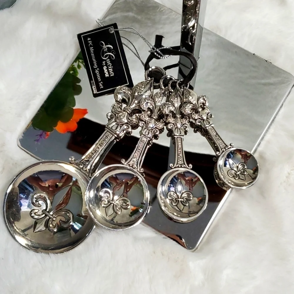 "LA CUCINA" 4PC MEASURING SPOON SET BY Ganz - Picture 6 of 8